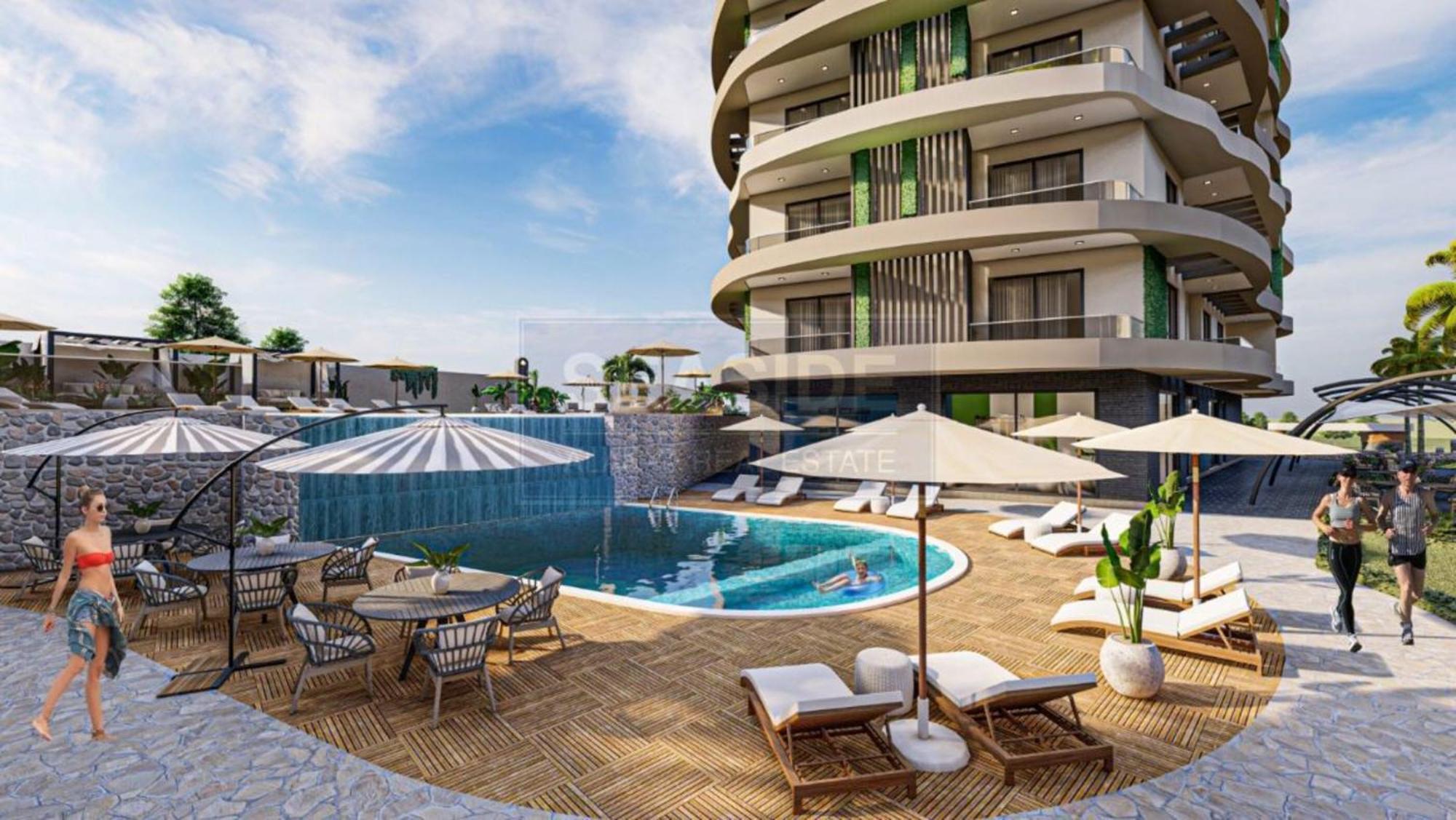 Apartment Stylish 1br Flat Pool View & 10 Min Walk To
